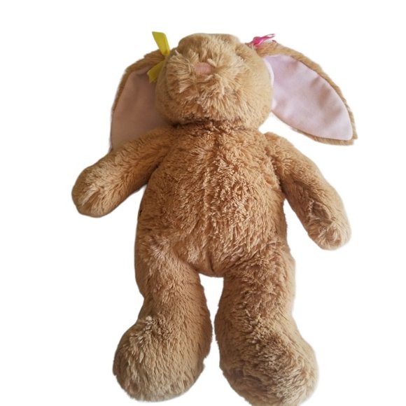 Build A Bear BABW Plush Stuffed Animal Brown Easter Bunny Rabbit Cotton Tail - Picture 5 of 10